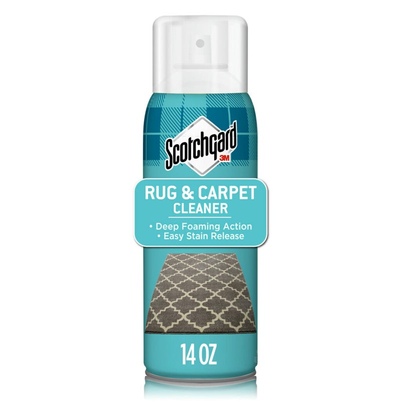 Scotchgard Rug & Carpet Cleaner, Fabric Cleaner Blocks Stains, Cleaning Sprays Make Cleanup Easier, 14 oz - Image 1