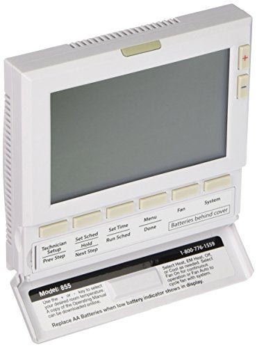 PRO1 IAQ T855 Universal Electronic Thermostat , White , 4.7"W x 4.4"H x 1.1"D - Image 2