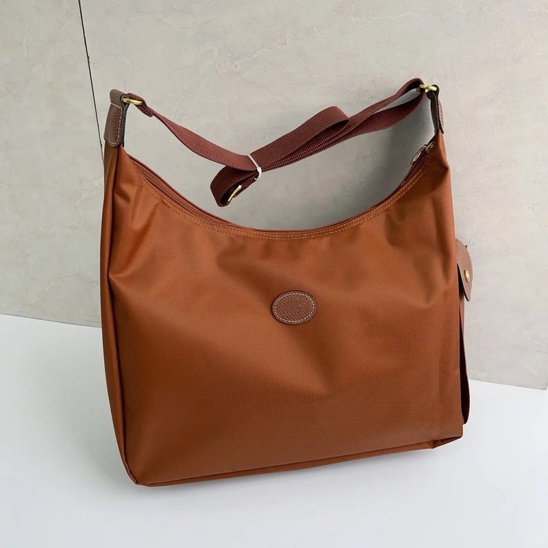 French Longxiang Hobo Longxiang Messager Bag Tote Bag Underarm Bag Travel Bag Large Capacity Waterproof Bag Faye Wong Same - Image 3