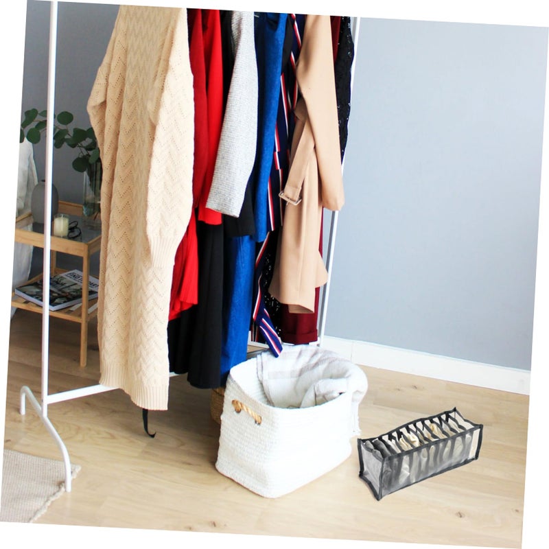 3Pcs Stackable Nylon Mesh Sock Storage Boxes Organizer For Closet Underwear Accessories - Image 3