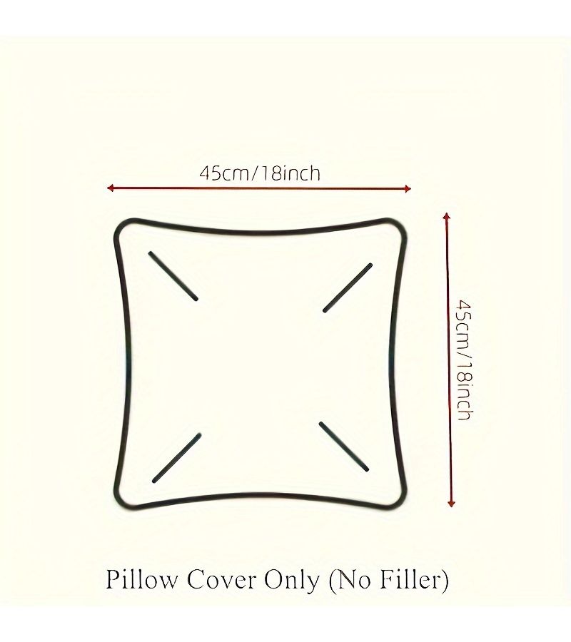 2 Pcs White Faux Rabbit Soft Pillowcase For Sofa Living Room Decoration - Image 3