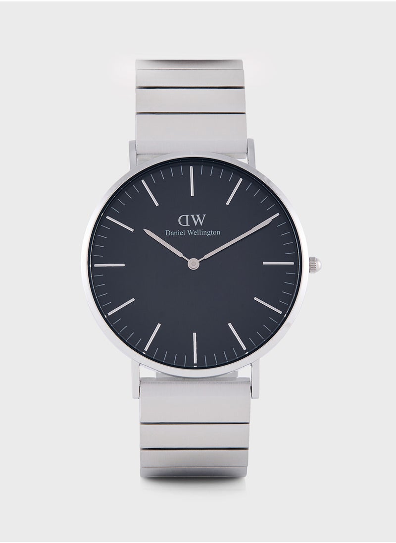 DANIEL WELLINGTON Classic 40mm Silver Watch  - Image 1