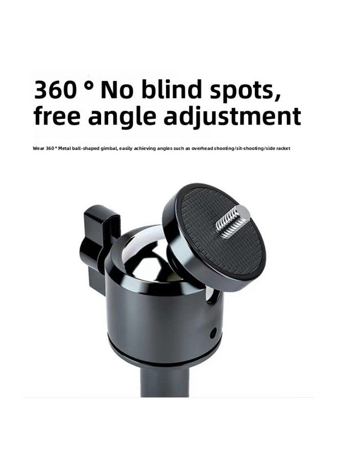 general 10 Inch Heart Shaped Fill Light Beauty Chattering Live LED Ring Light Desktop Tripod Mobile Phone Bracket Lighting Light-Specifications:10 Inch Ring Lamp + Pan-tilt + Hose + Mobile Phone Clamp + Dou  - Image 5