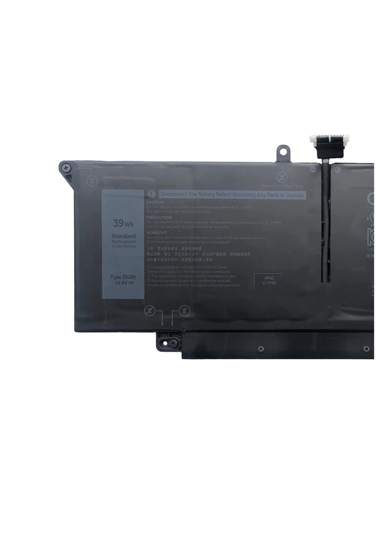 Generic - Replacement 35J09 JHT2H Y7HR3 4V5X2 HRGYV WY9MP XMV7T 009YYF Laptop Battery Replacement for/Dell 'Latitude 7310 7410 Series(11.4V 39Wh 3255mAh) - Image 1