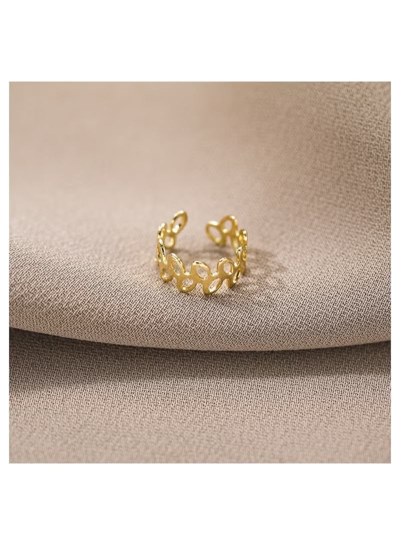 Retro C-Shaped Ear Cuff Without Pierced Earrings 5-Piece Set - Image 4