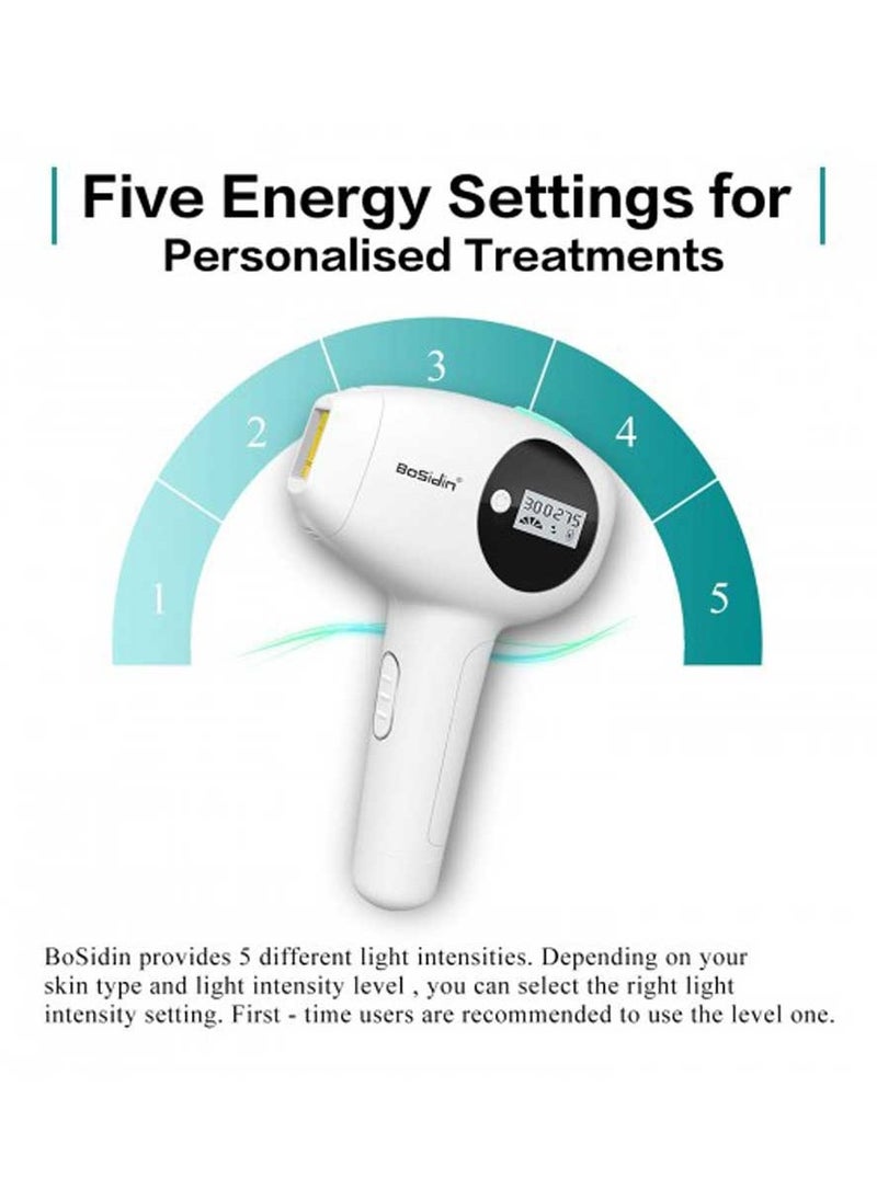 Bosidin Home Laser Hair Removal 550k flash with Separate Ice Cool Head for Men and Women  - Image 4