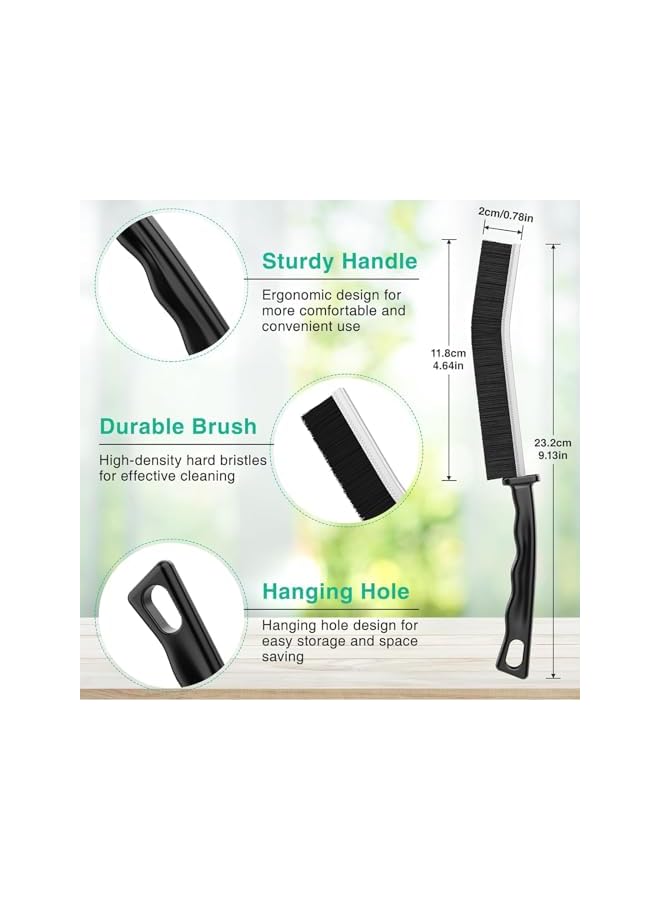 erorex 3pcs Gap Cleaning Brush, Hard Bristled Crevice Brush, Specially Used for Dead Corners in Bathrooms, Kitchens, Ceramic Tiles, and Window Grooves - Image 2