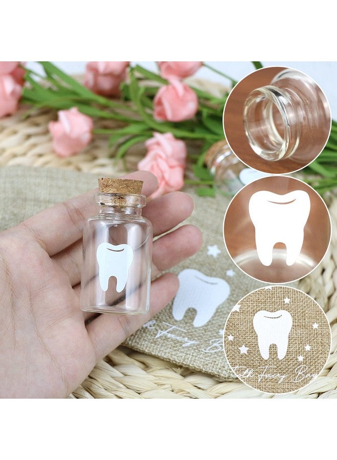 Free-Space Tooth Fairy Bag Set With 2 Small Glass Bottles - Kids Keepsake - Image 4