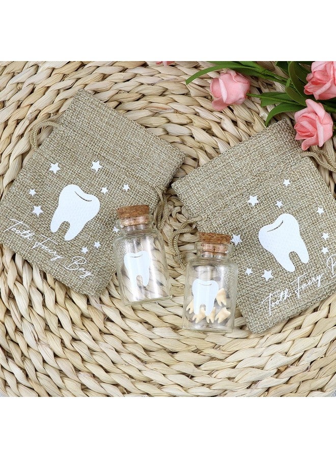 Free-Space Tooth Fairy Bag Set With 2 Small Glass Bottles - Kids Keepsake - Image 3