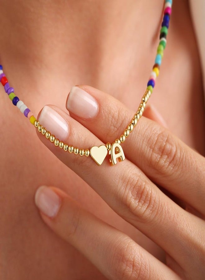 M MOOHAM Christmas Gifts for Grandkids Teen Girls Jewelry - Cute Heart Initial Necklace for Kids Teen Girls Jewelry Initial K Necklace 6 7 8 9 10 11 12 13 14 15 Year Old Girl Birthday Christmas Gifts - Image 4