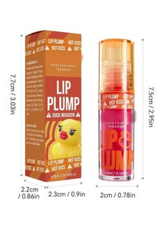 DNMBeauty Lip plump -Fat Perks Plump Lips Oil, Hydrating Tinted Lips Oil Gloss, Smooth Glossy Finish Lips Glow Oil, Moisturizing And Nourishing Shiny And Vegan Big Brush Head Lips Oil, Non-Sticky Formula#03  - Image 5