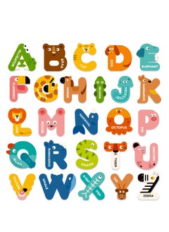 Large Magnetic Letters, Alphabet Magnets for Kids, ABC Magnets Refrigerator Magnets, ABC Learning for Toddlers, Kids Magnets for Fridge, Preschool Learning & Educational Toys for 3 Year Old