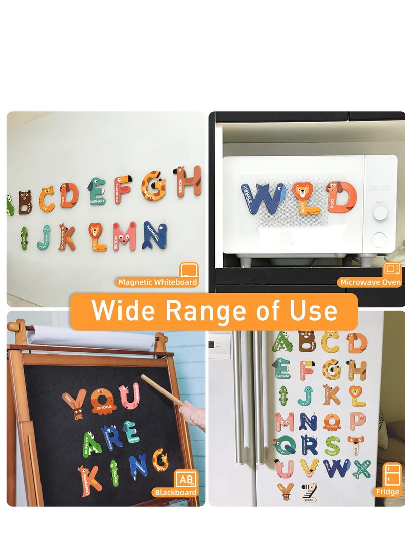 SYOSI - Large Magnetic Letters, Alphabet Magnets for Kids, ABC Magnets Refrigerator Magnets, ABC Learning for Toddlers, Kids Magnets for Fridge, Preschool Learning & Educational Toys for 3 Year Old - Image 1