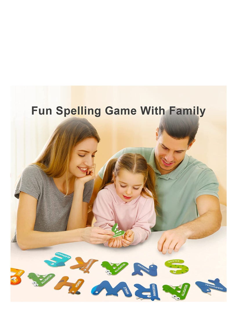 SYOSI - Large Magnetic Letters, Alphabet Magnets for Kids, ABC Magnets Refrigerator Magnets, ABC Learning for Toddlers, Kids Magnets for Fridge, Preschool Learning & Educational Toys for 3 Year Old - Image 1