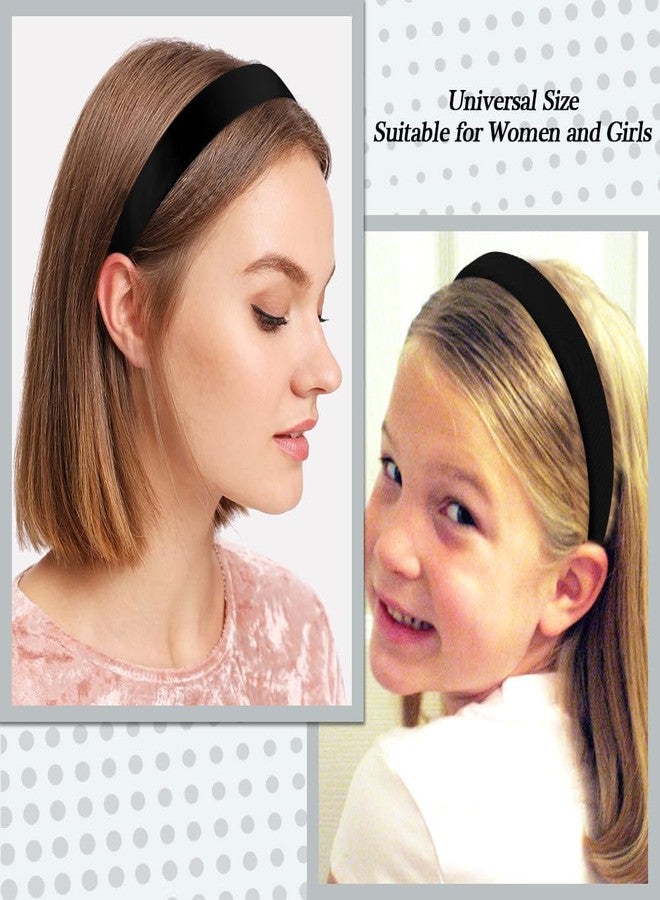 AHONEY 7 Pack Black Headbands for Women Girls Headbands Non Slip Hairbands Cute Hair Accessories Multi-style Headband Pack Diademas Para Mujer (Black) - Image 2