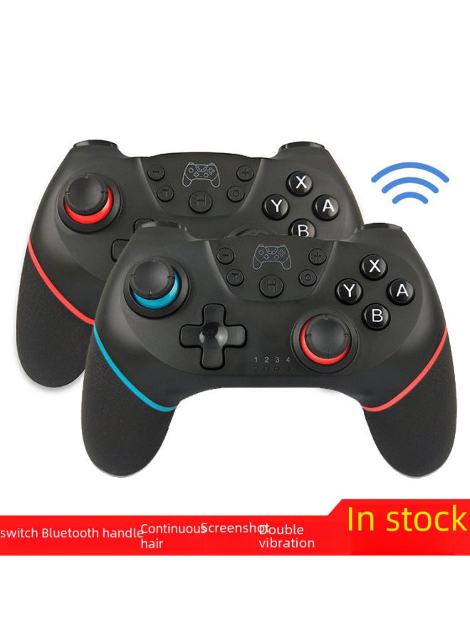 Nintendo Switch Pro Bluetooth Wireless Game Controller Vibration For Ns Lite Call Function Digital Computer Gaming Joystick-Product Color:left Powder Right Green