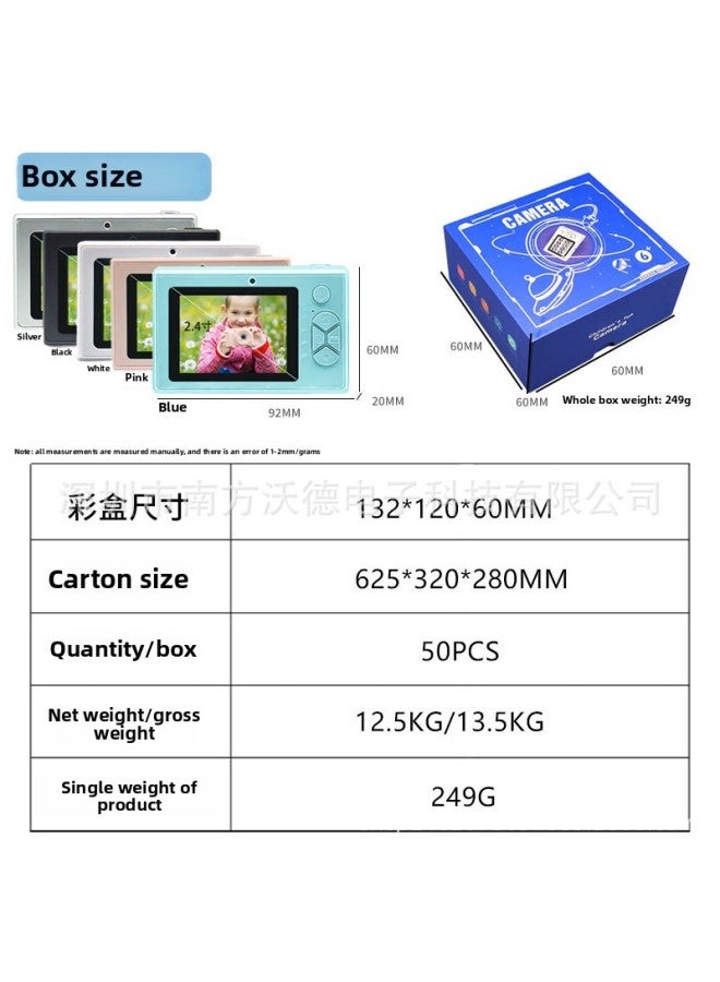 Generic Popular 48 Million Pixel HD Digital Camera Home Student Children Special Camera Portable Card Machine-Body Color:16G Memory Card + Card Reader  - Image 3