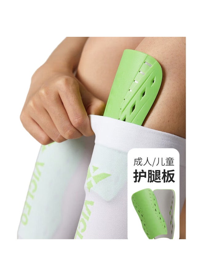 VICLeO Adult And Children'S Soccer Shin Guards, Professional Competition Training Shin Protectors, Children'S Protective Gear, 3911 Green, Size S - Image 1