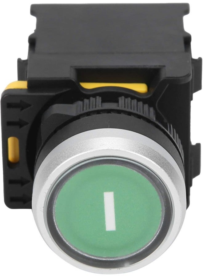 klarako Waterproof Start Push Button Switch Electrical Equipment Supplies AC220V 10A Green ABS - Image 3