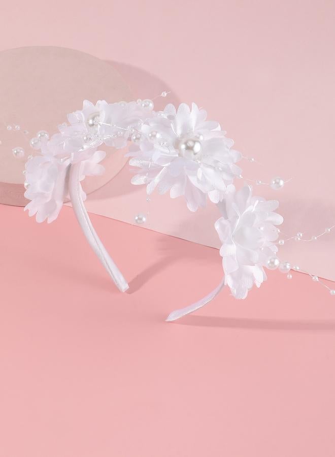 Take Two Flower Applique Headband - Image 1