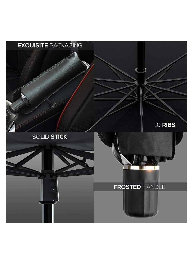 Car Umbrella Windshield Sun Shade Cover Foldable UV Rays and Heat Sun Visor Protector for Car Trucks Front Window (125 cm * 65 cm) - Image 5