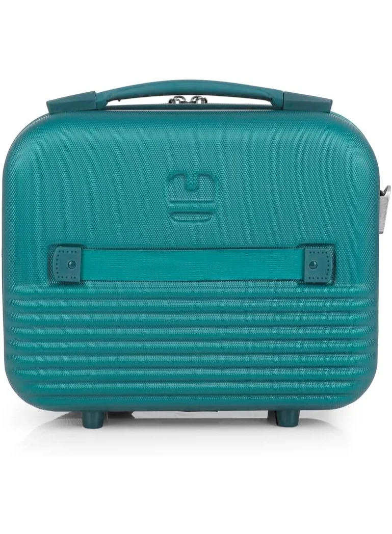 Gabol  Gabol Balance Luggage ABS + PP Hardshell Clearance Luggage bag Hardside Lightweight Durable Carry On Suitcase Sets, Spinner Wheels, TSA Lock 20/24/28in (Turquoise, Beauty Case) for Women | Best Price UAE