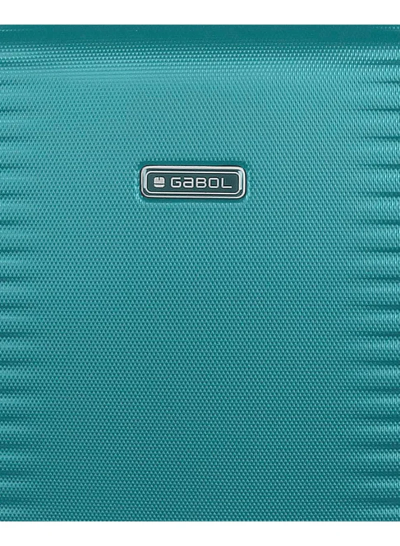 Gabol  Gabol Balance Luggage ABS + PP Hardshell Clearance Luggage bag Hardside Lightweight Durable Carry On Suitcase Sets, Spinner Wheels, TSA Lock 20/24/28in (Turquoise, Beauty Case) for Women | Best Price UAE