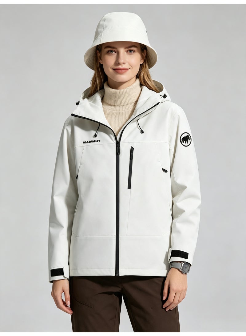 Mammut Men's and women's outdoor jacket windproof waterproof hooded mountaineering jacket - Image 5