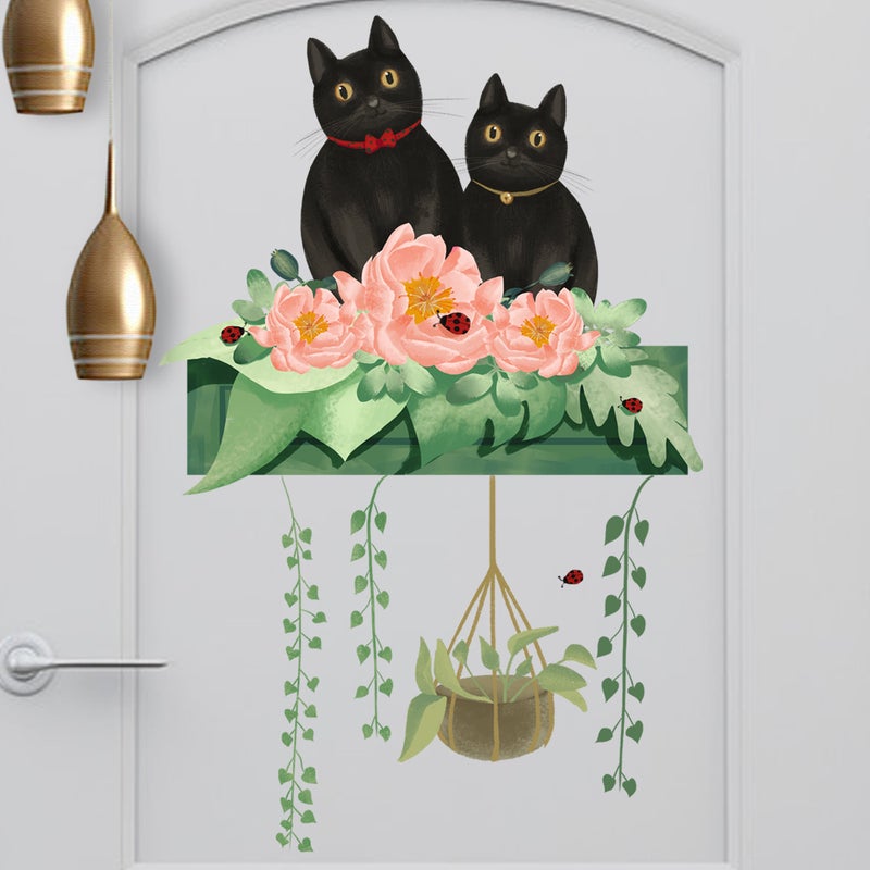 A Variety Of Flower Cartoon Animal Wall Stickers For Living Room, Bedroom, Home Beautification And Decoration Wall Stickers - Image 2