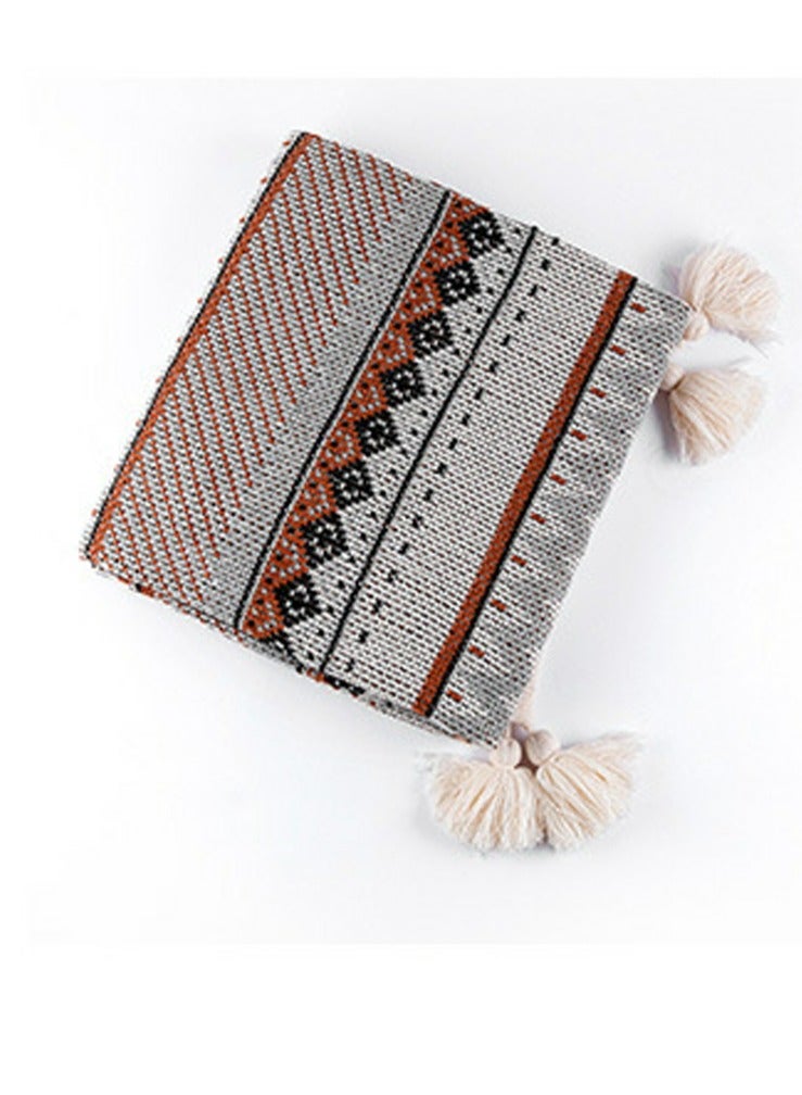 إسكدنيا بوهيميا نمط محبوك بطانية لينة دافئة - Image 5