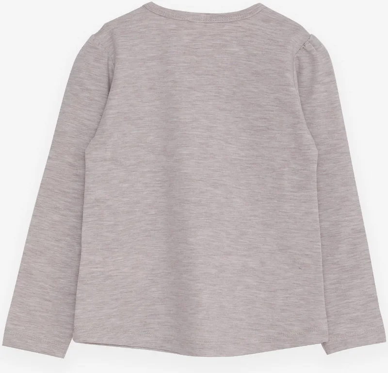 Breeze Girl's Long Sleeve T-Shirt Cool Girl Printed 1.5-5 Years, Beige Melange