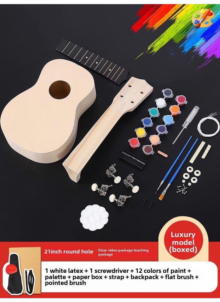 Hand Painted Ukulele DIY Kit for Kids Luxury (carton) [21 inch round hole]] - pzsku/ZA14BDF6479C15D6F8E3CZ/45/_/1736436686/5fefd441-39e7-4bf9-a867-ff13da99f26b