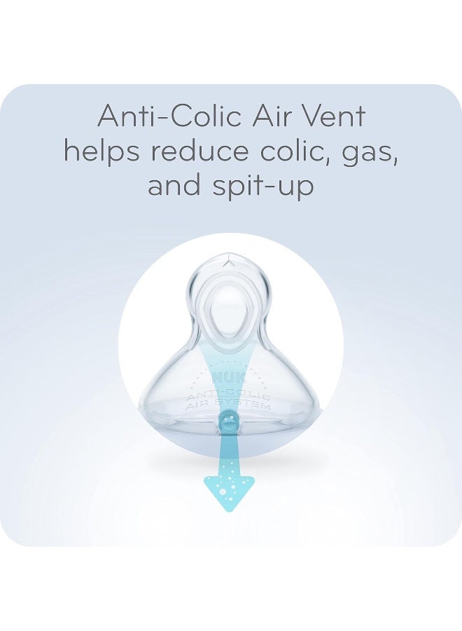 NUK زجاجة حليب نوك سموذ فلو المضادة للمغص، 5 أونصات، فيل - Image 2