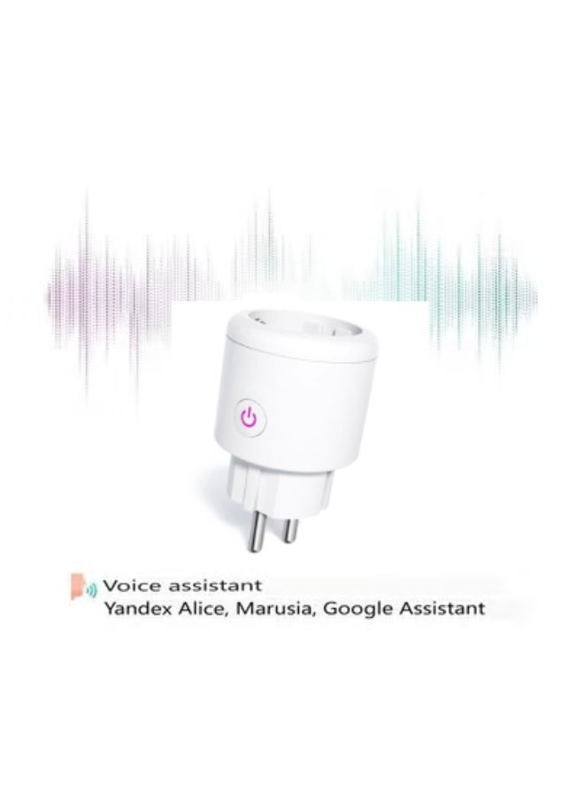 Generic - Smart socket with Wi-Fi, consumption monitoring, Yandex Alisa, Marusia, Google Home, Smart Power Plug 16A - Image 1