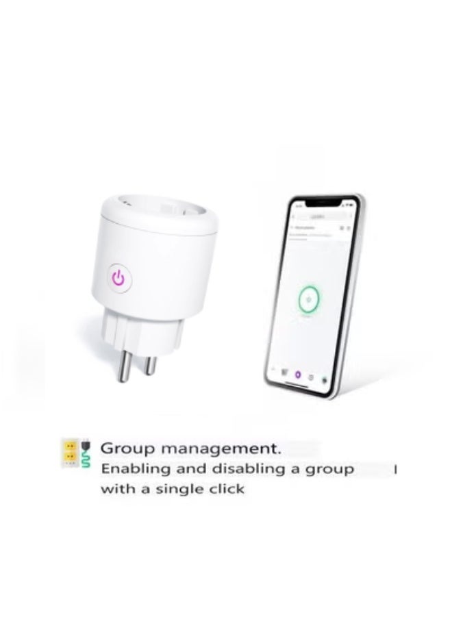 Generic - Smart socket with Wi-Fi, consumption monitoring, Yandex Alisa, Marusia, Google Home, Smart Power Plug 16A - Image 1