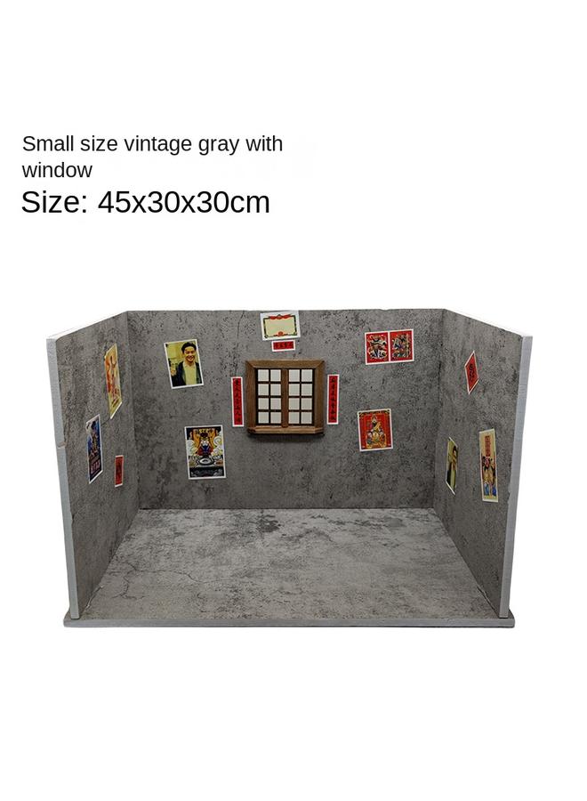 Bluejw Stall Night Market Square Stall Folding Baffle Mini Kitchen Background Board Easy Storage Folding Windproof Board Background Wall - Image 1