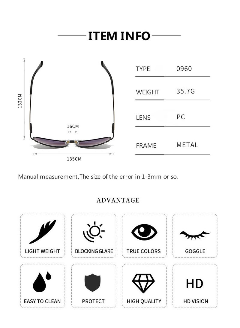 POLICE High-quality men's polarized glasses with UV 400 protection, metal frames - Image 5