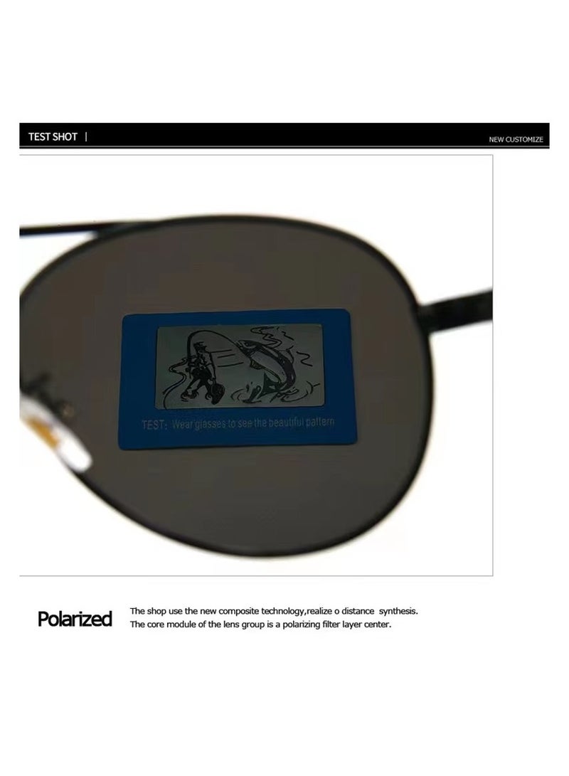 POLICE High-quality men's polarized glasses with UV 400 protection, metal frames - Image 3