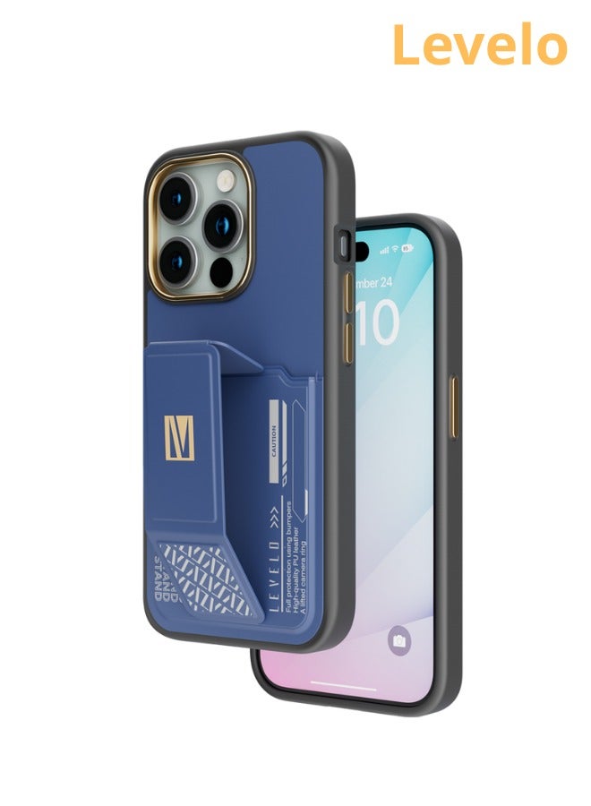 LEVELO Levelo Morphix Case with Card Holder for iPhone 15 Pro Max  - Image 1