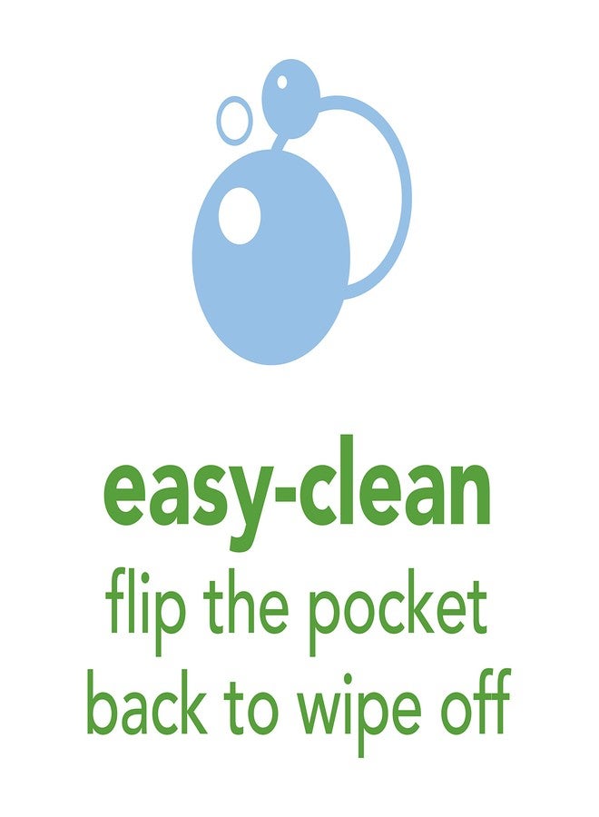 green sprouts Easy-wear Long Sleeve Bib | Waterproof Protection | Flipped Pocket, Soft Material, Easy Clean Smock - Image 4