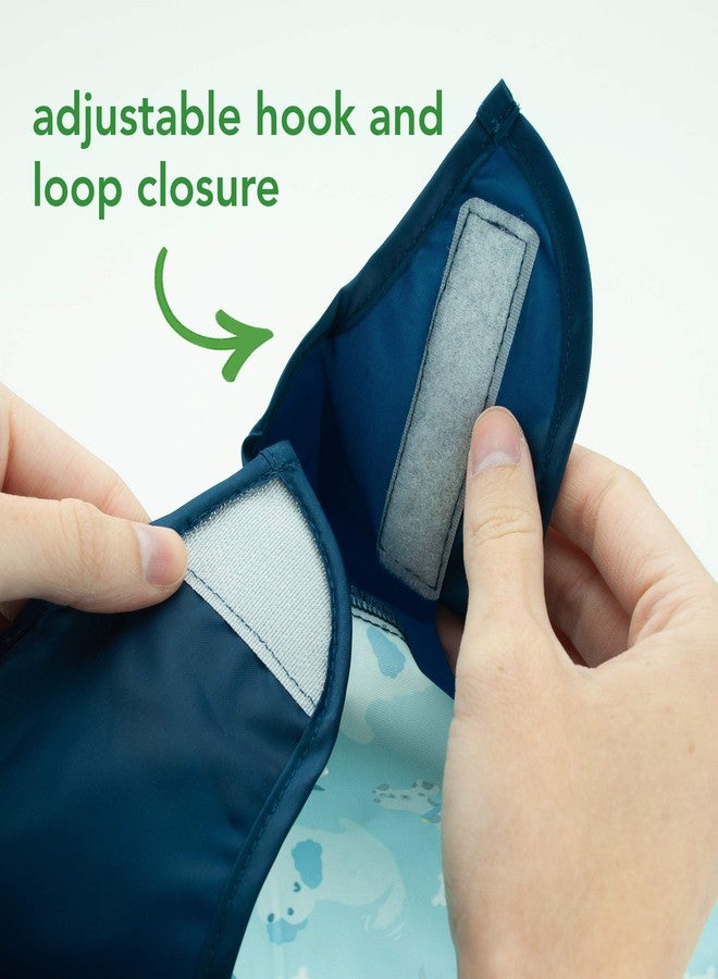 green sprouts Easy-wear Long Sleeve Bib | Waterproof Protection | Flipped Pocket, Soft Material, Easy Clean Smock - Image 5