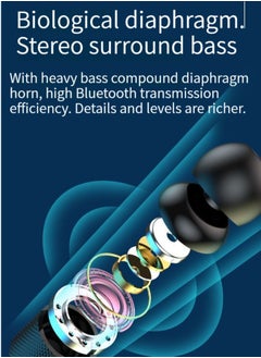Generic New wireless bluetooth headset sports binaural in-ear neck-mounted neck-mounted headset ultra-long standby battery life black basic model  - Image 4