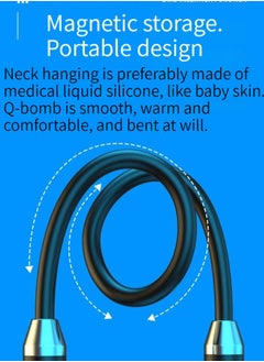 Generic New wireless bluetooth headset sports binaural in-ear neck-mounted neck-mounted headset ultra-long standby battery life black basic model  - Image 3