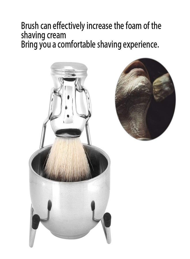 Pilipane 3 in 1 Shaving Brush Kit , Stainless Steel Brush , Handle Badger Hair Shaving Brush , Shaving soaps Bowl and Shaving Brush Holder Super Shaving Set , Stand soaps Bowl Shaving Tool Set - Image 2