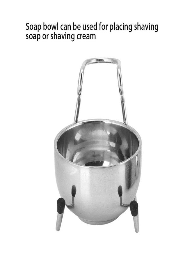 Pilipane 3 in 1 Shaving Brush Kit , Stainless Steel Brush , Handle Badger Hair Shaving Brush , Shaving soaps Bowl and Shaving Brush Holder Super Shaving Set , Stand soaps Bowl Shaving Tool Set - Image 5