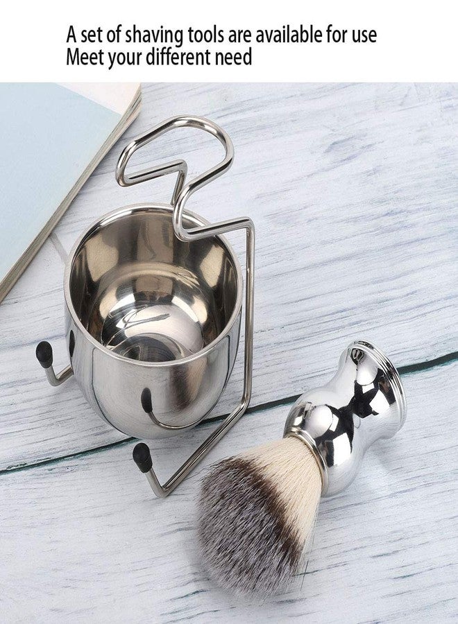 Pilipane 3 in 1 Shaving Brush Kit , Stainless Steel Brush , Handle Badger Hair Shaving Brush , Shaving soaps Bowl and Shaving Brush Holder Super Shaving Set , Stand soaps Bowl Shaving Tool Set - Image 4