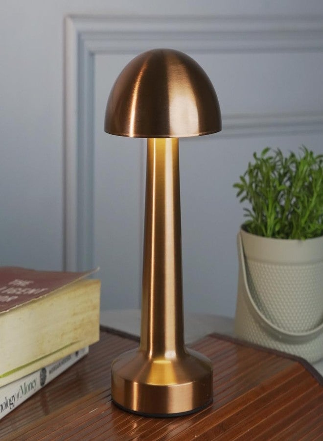 Chronos Dome Cordless LED Table Lamp (Silver) - USB Rechargeable Portable Touch Control Dimmable 3 Light Color Tunable Table Lamp for Hotel, Cafe, Restaurant or Home for Bedside, Center or Dining - Image 4