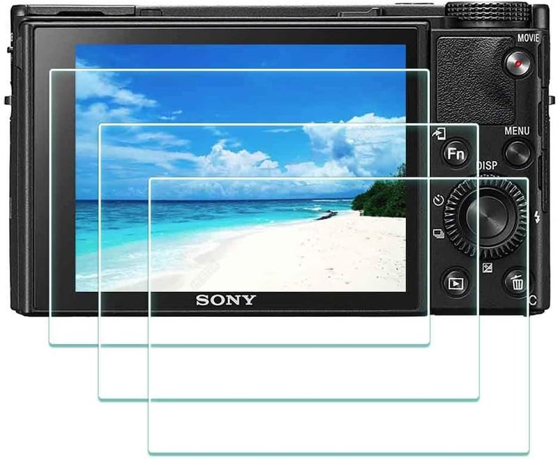 ULBTER Screen Protector for Sony RX100 VII VI V IV III II I RX100M7 M6 Camera [3 Pack], 0.3mm 9H Hardness Tempered Glass Anti-Scrach Anti-Bubble Anti-Water Anti-Dust - Image 1