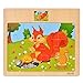 CCLIFE Wooden Jigsaw Puzzles Set for Kids 25 Years 12 Piece Colorful Wooden Educational Animal Puzzles 4 Puzzles - Image 4
