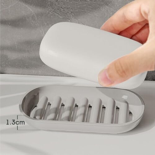 JUDEE Travel Soap Box | Travel Soap Holder | Portable Plastic Soap Dish Box for Travel Portable Soap Case Holder | Plastic Soap Box with Cover, Waterproof Soap Container for Bathroom Soap Holder - Image 4